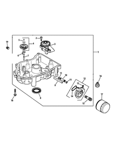 Kohler Sv720-3044 Oil Pan And Lubrication Diagram and Parts List for Z-FORCE54 (17BF3AGX-17BF3AGX010)(2011 & Before) Cub Cadet Lawn Tractor